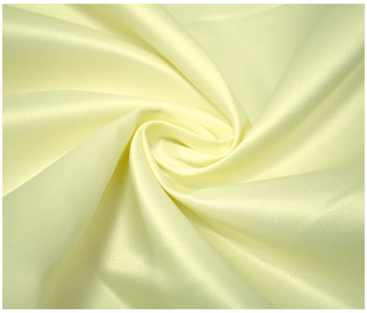 Lemon Duchess Satin - The Fabric Trade