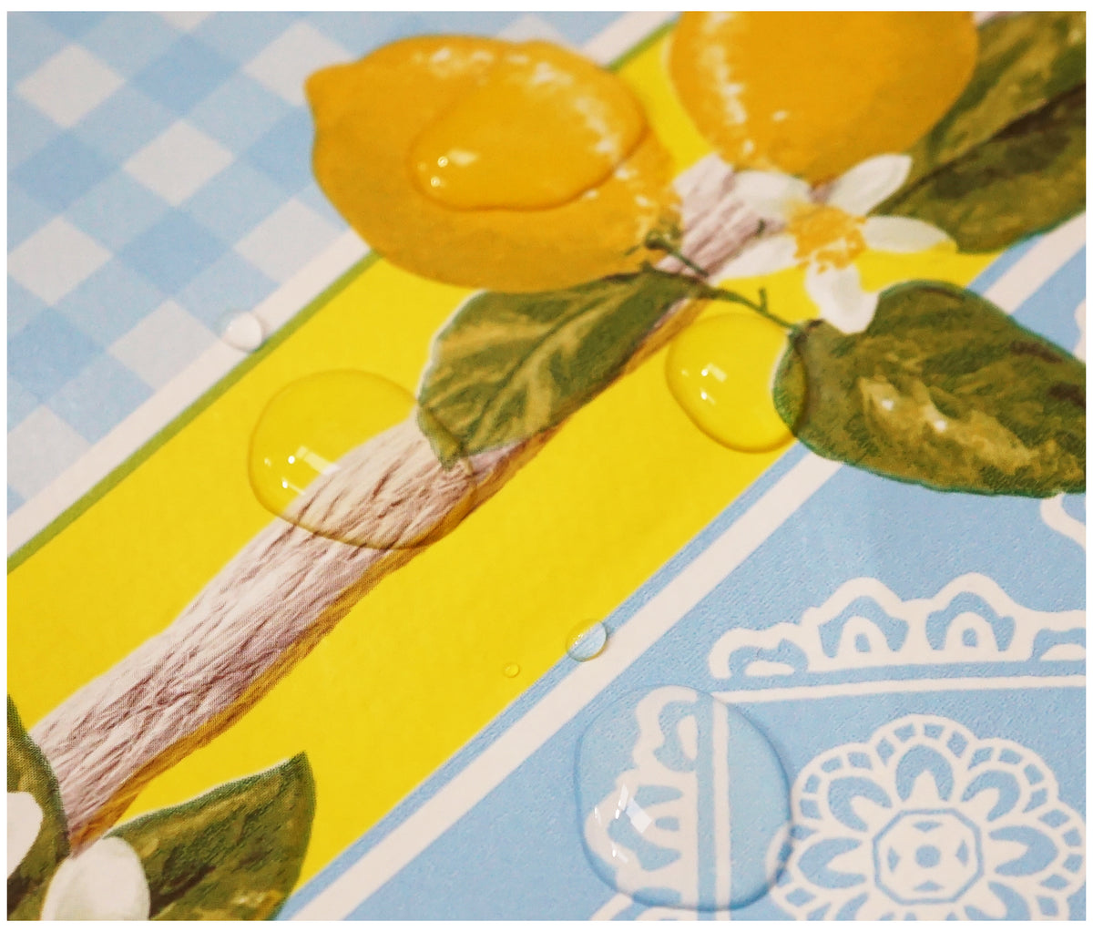 Lemonade Gingham Tablecloth - The Fabric Trade