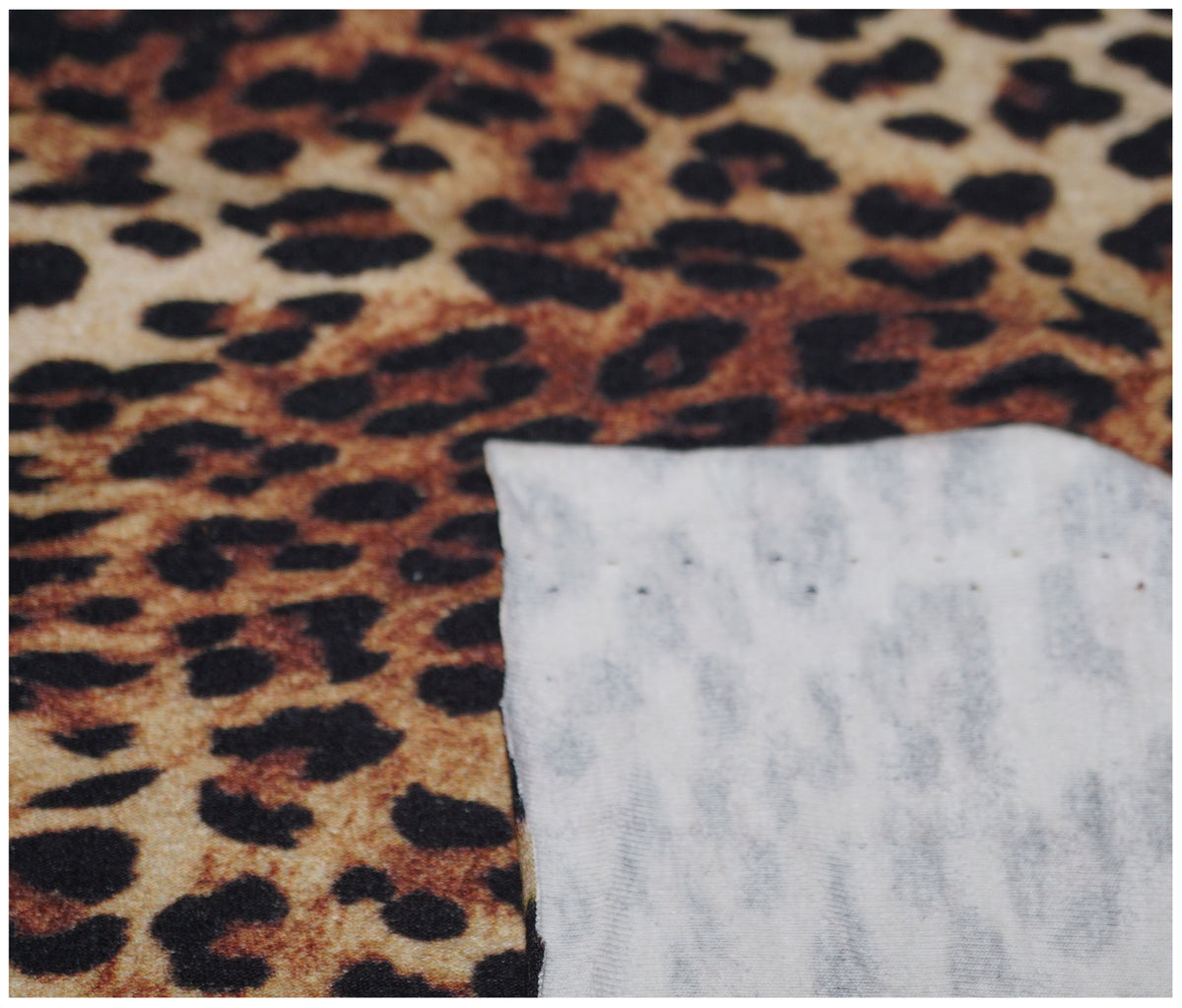 Leopard Print Printed Jersey - The Fabric Trade