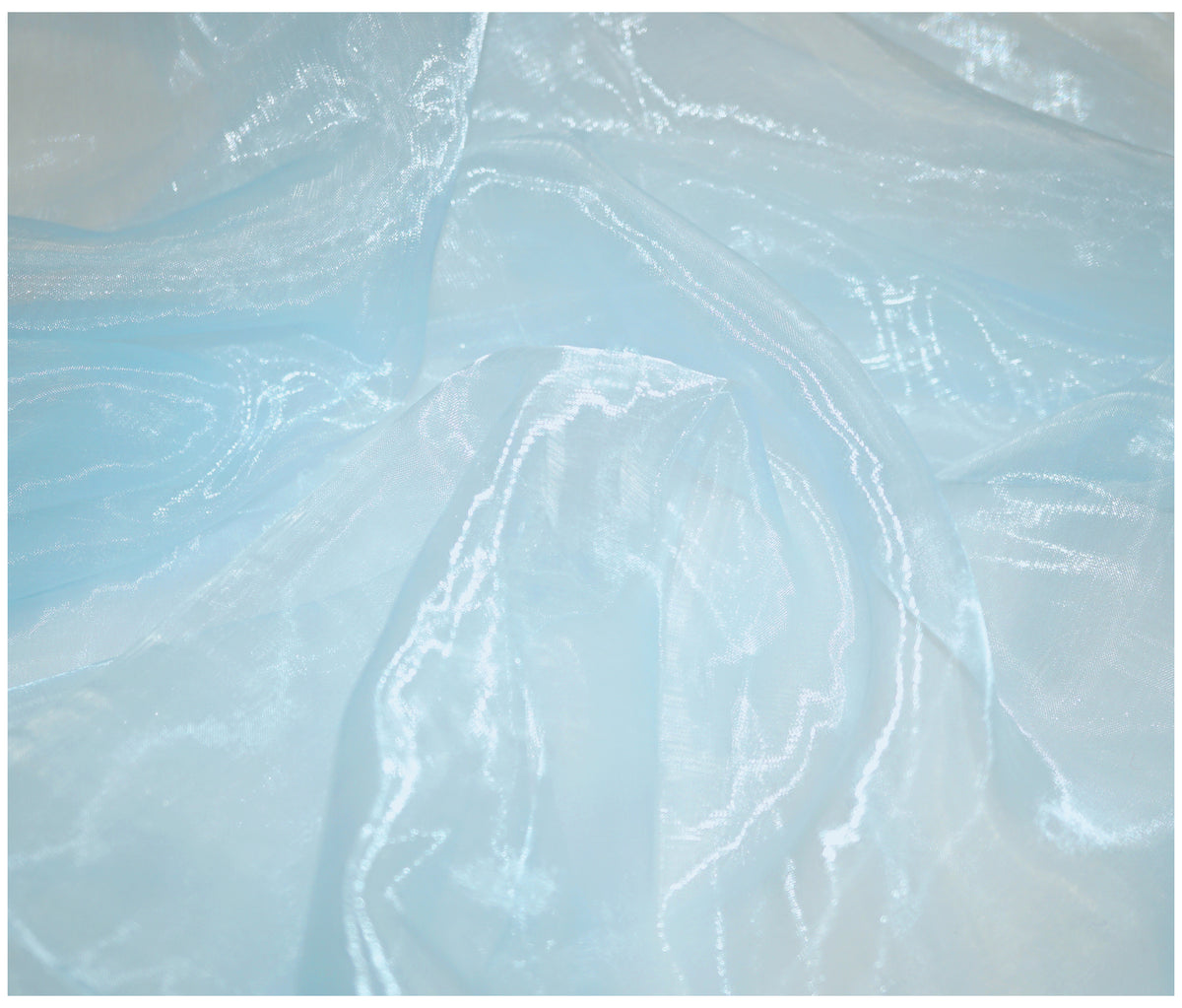 Light Blue Organza - The Fabric Trade