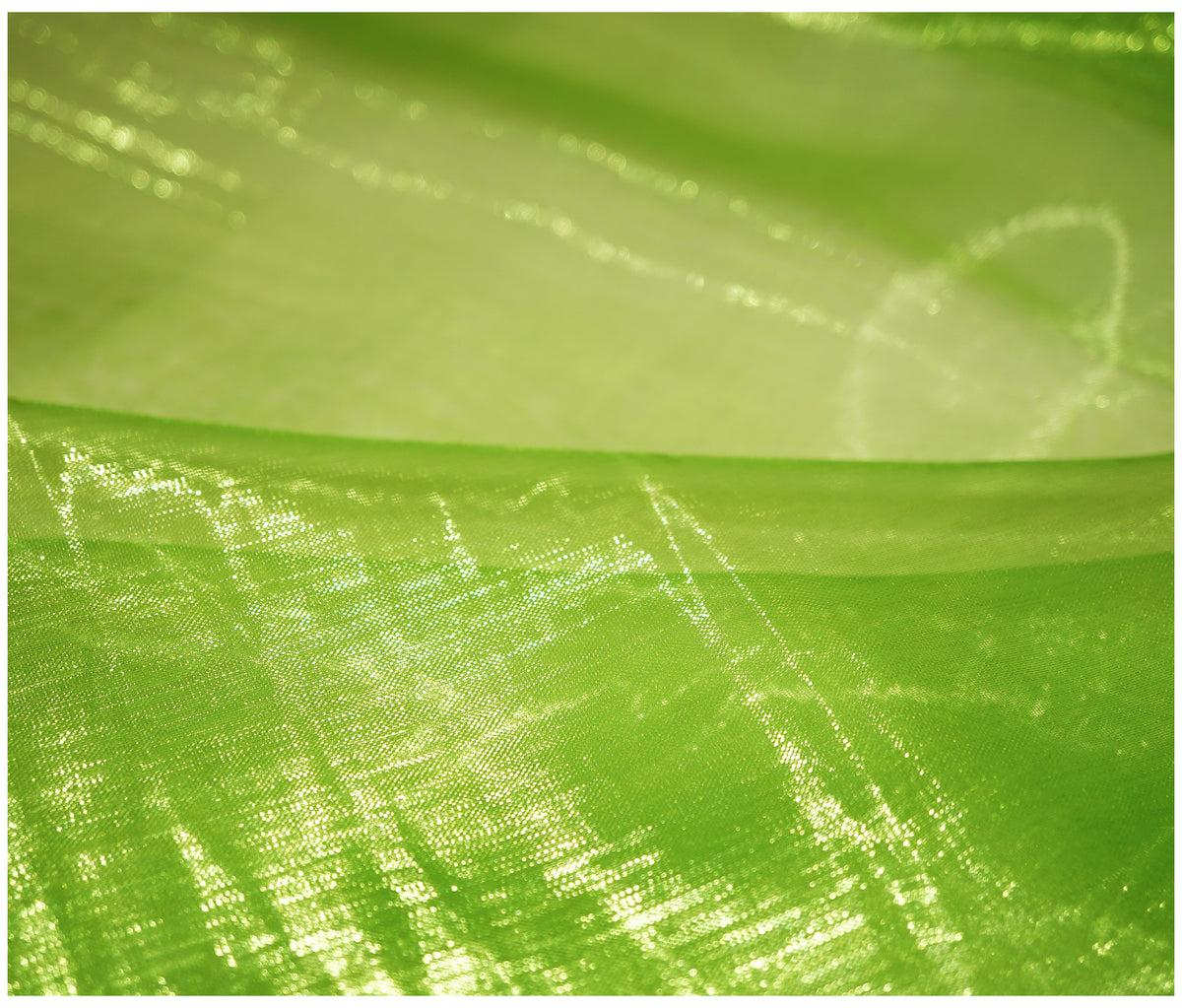 Lime Organza - The Fabric Trade