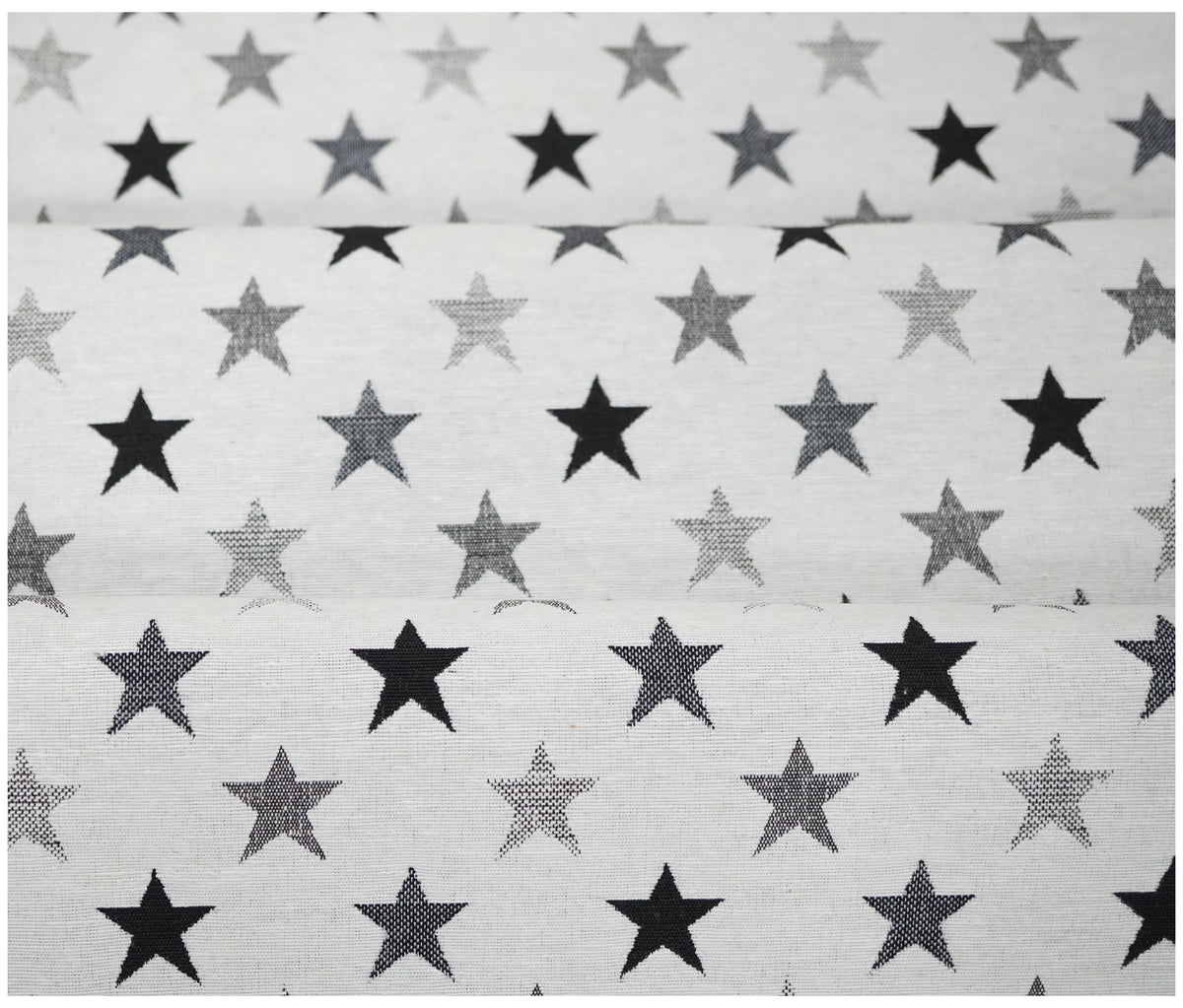 Lucero Stars (Black and White) Tapestry - The Fabric Trade