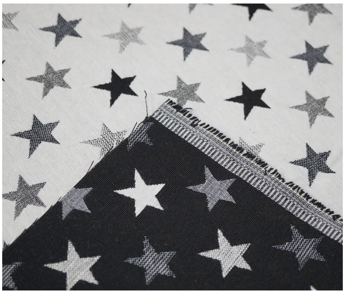 Lucero Stars (Black and White) Tapestry - The Fabric Trade