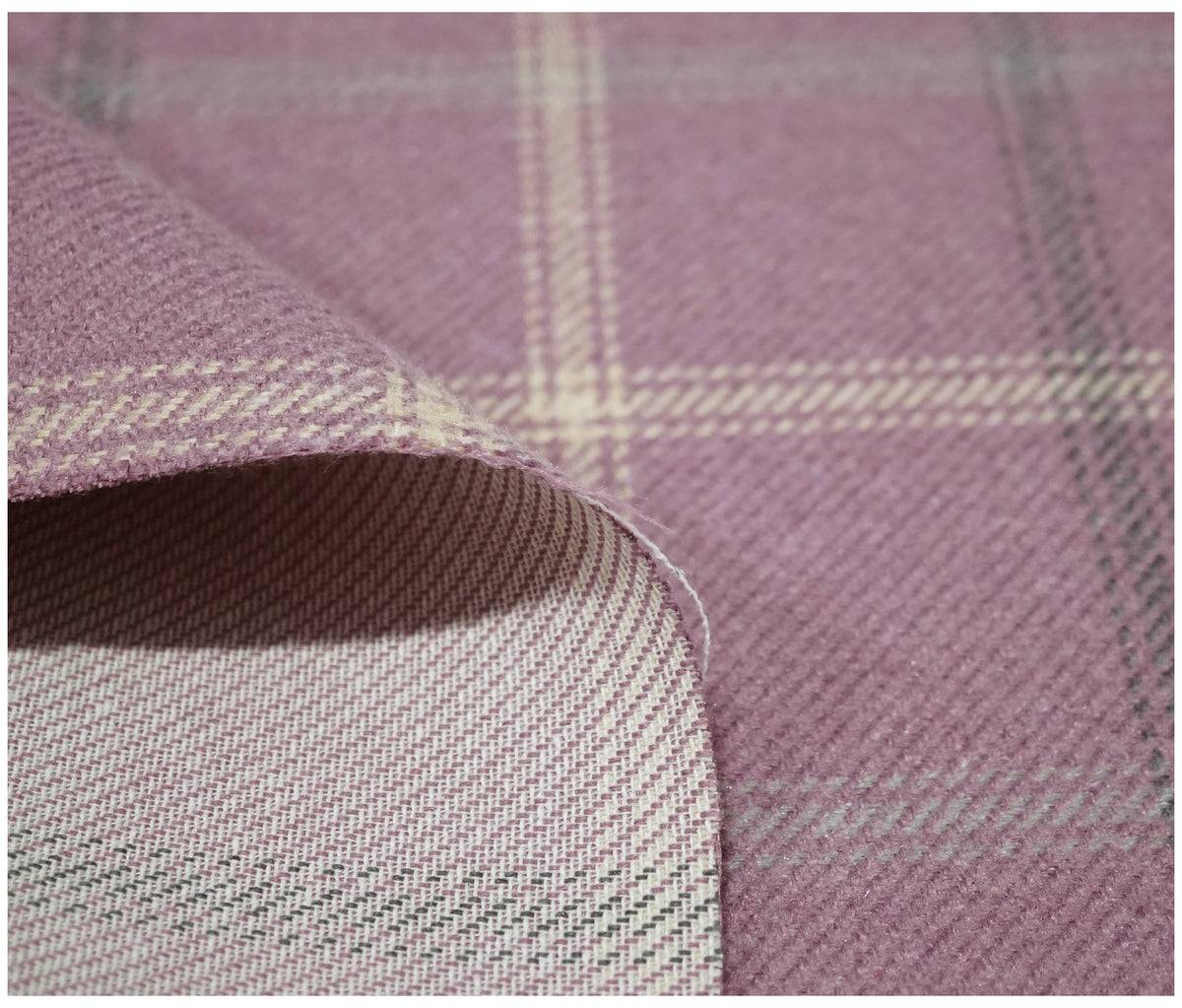 Mauve Lewis Tartan - The Fabric Trade