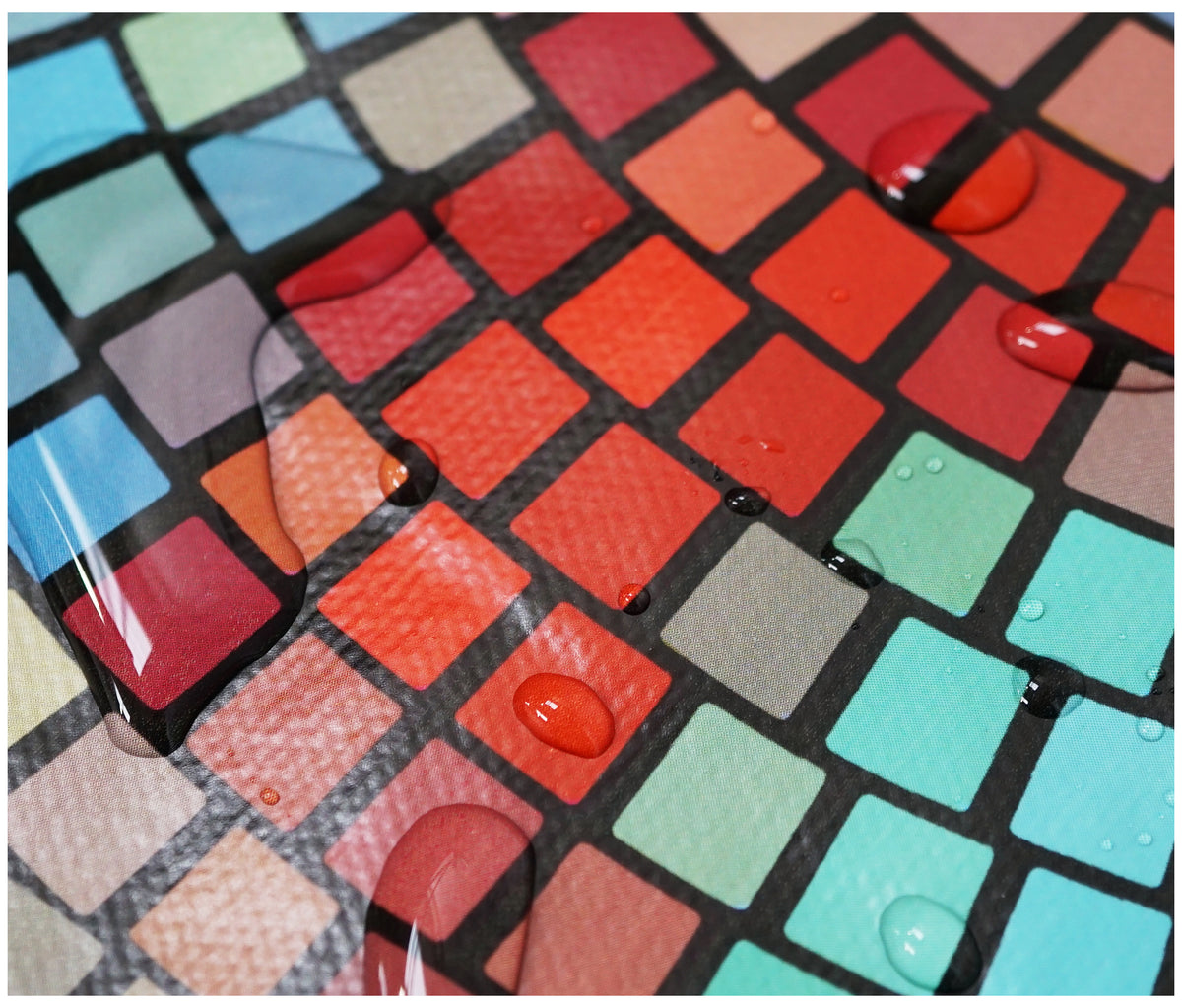 Mosaic Tiles Tablecloth - The Fabric Trade