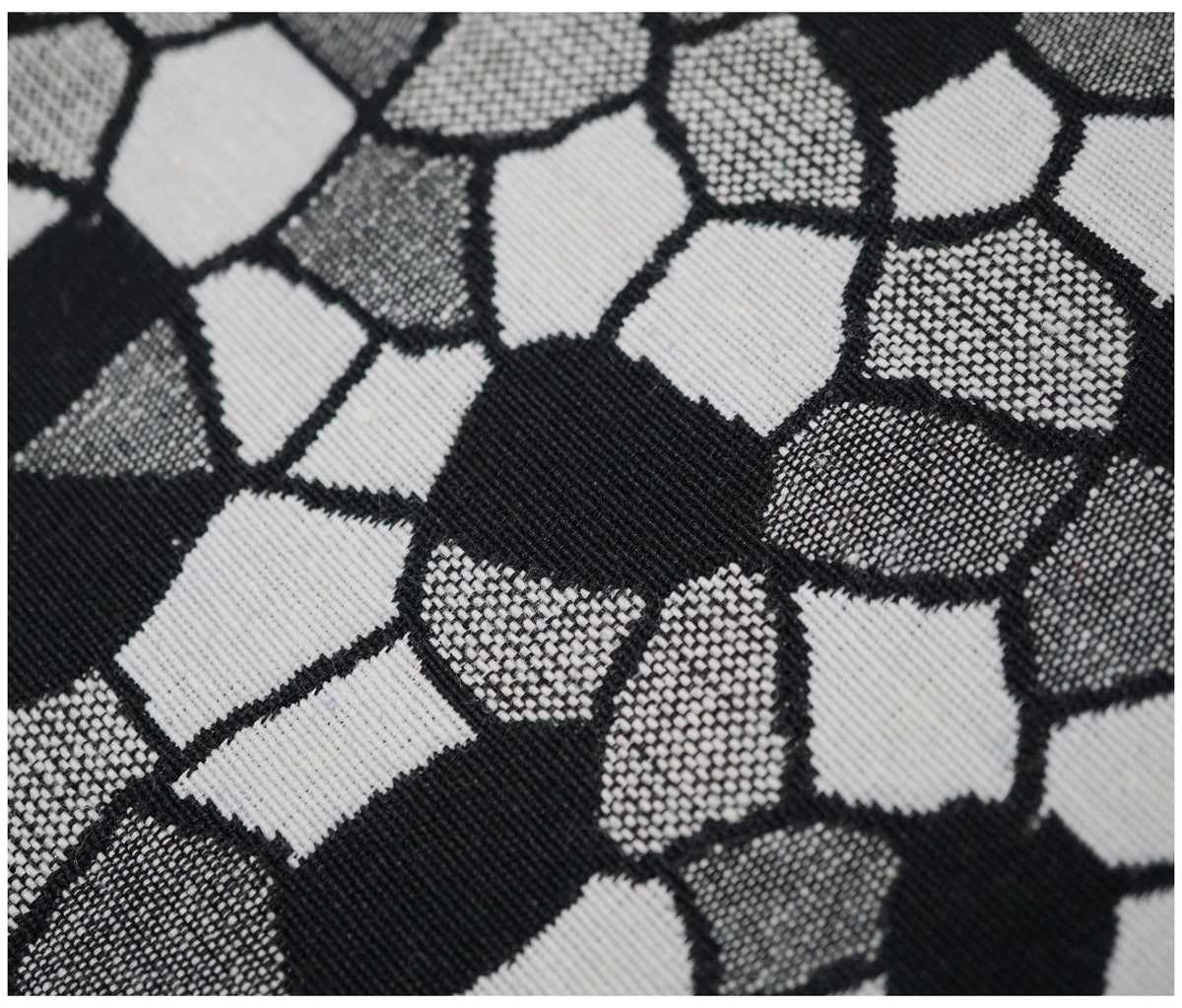 Mosaic Tiles (Black and White) Tapestry - The Fabric Trade