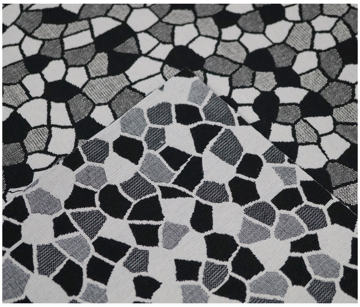 Mosaic Tiles (Black and White) Tapestry - The Fabric Trade