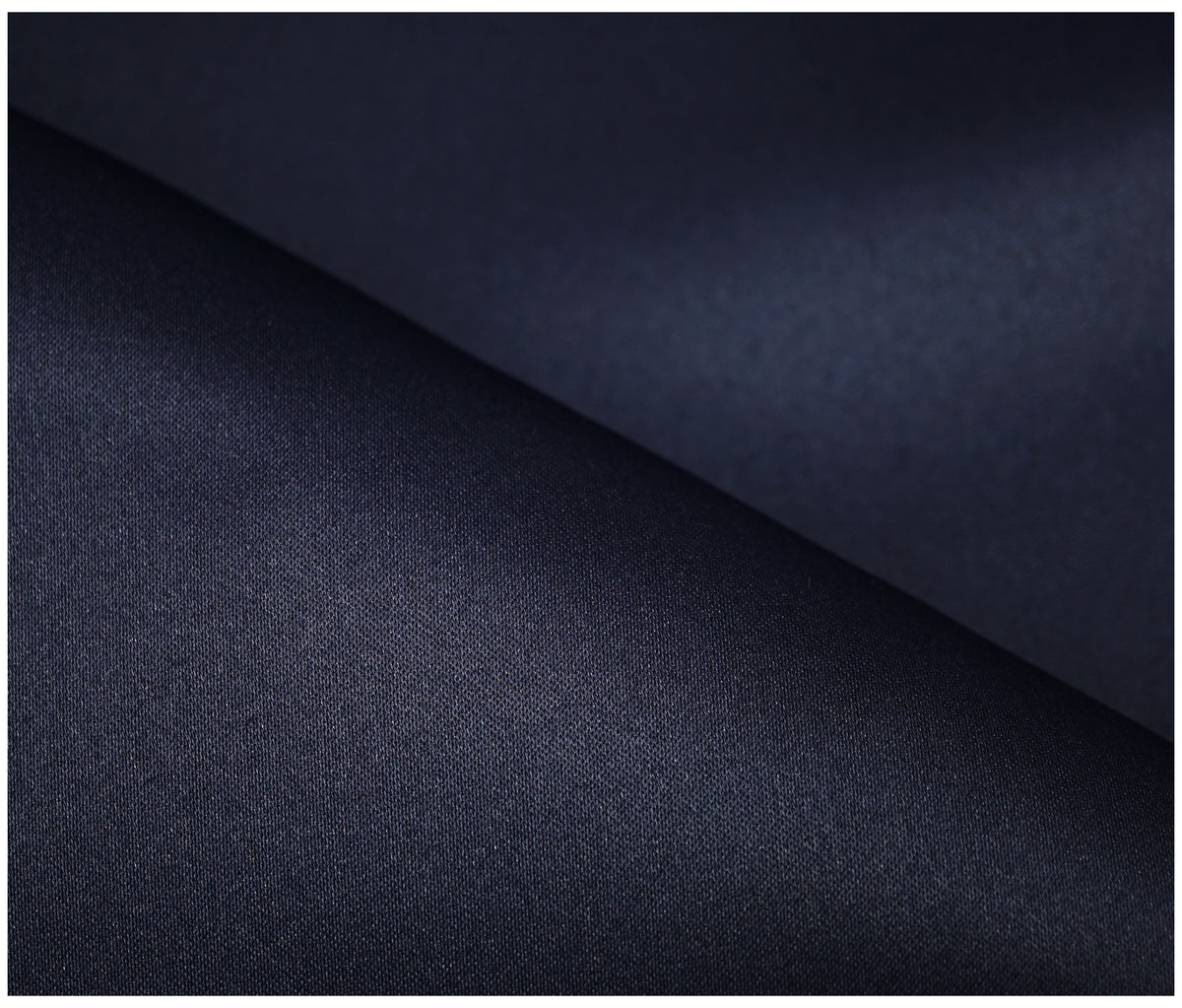 Navy Duchess Satin - The Fabric Trade