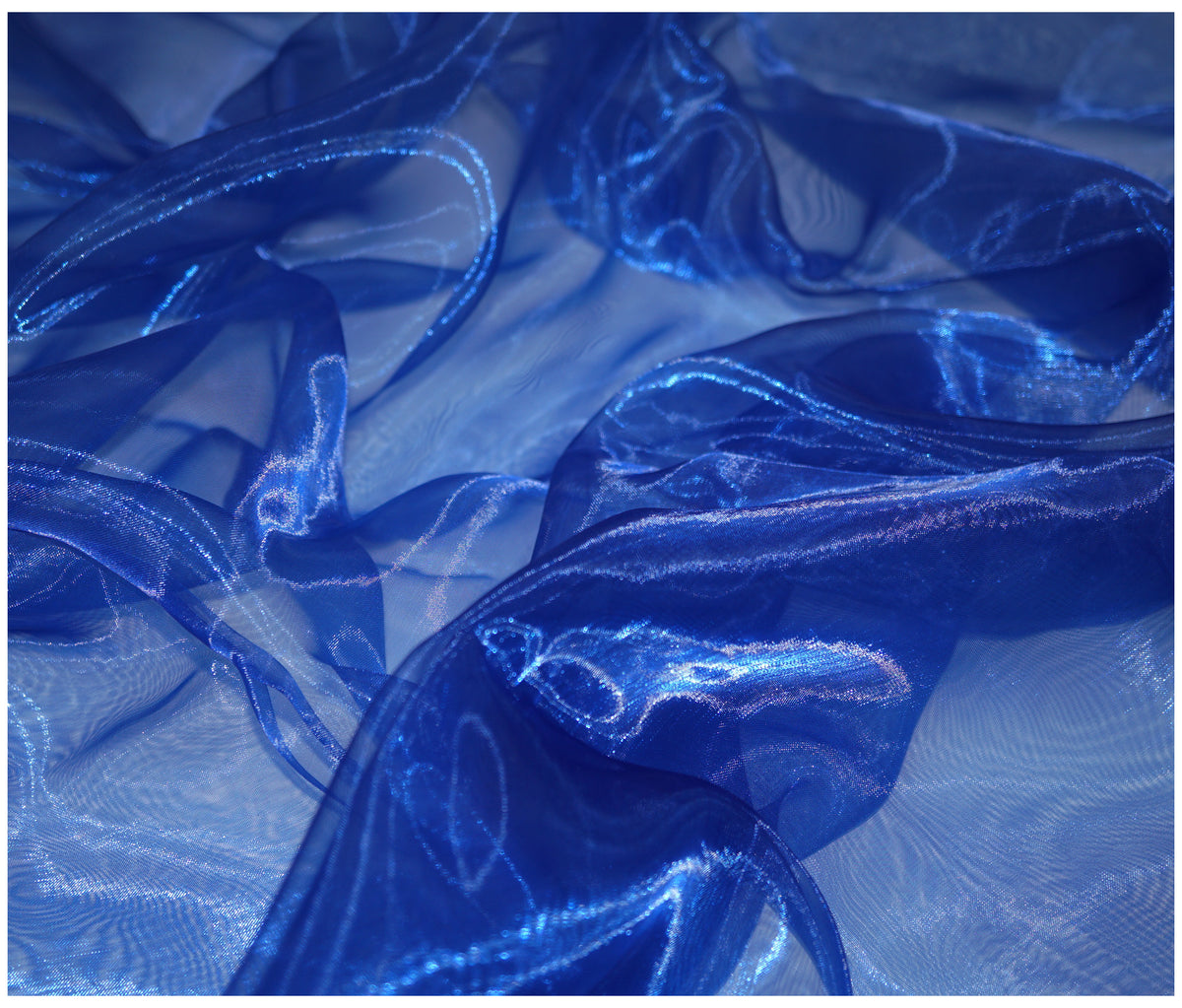 Navy Organza - The Fabric Trade