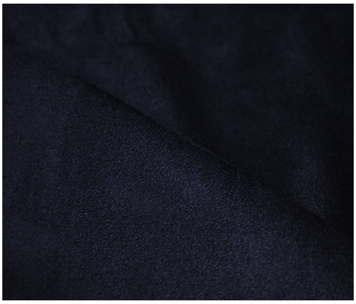 Navy Faux Suede - The Fabric Trade