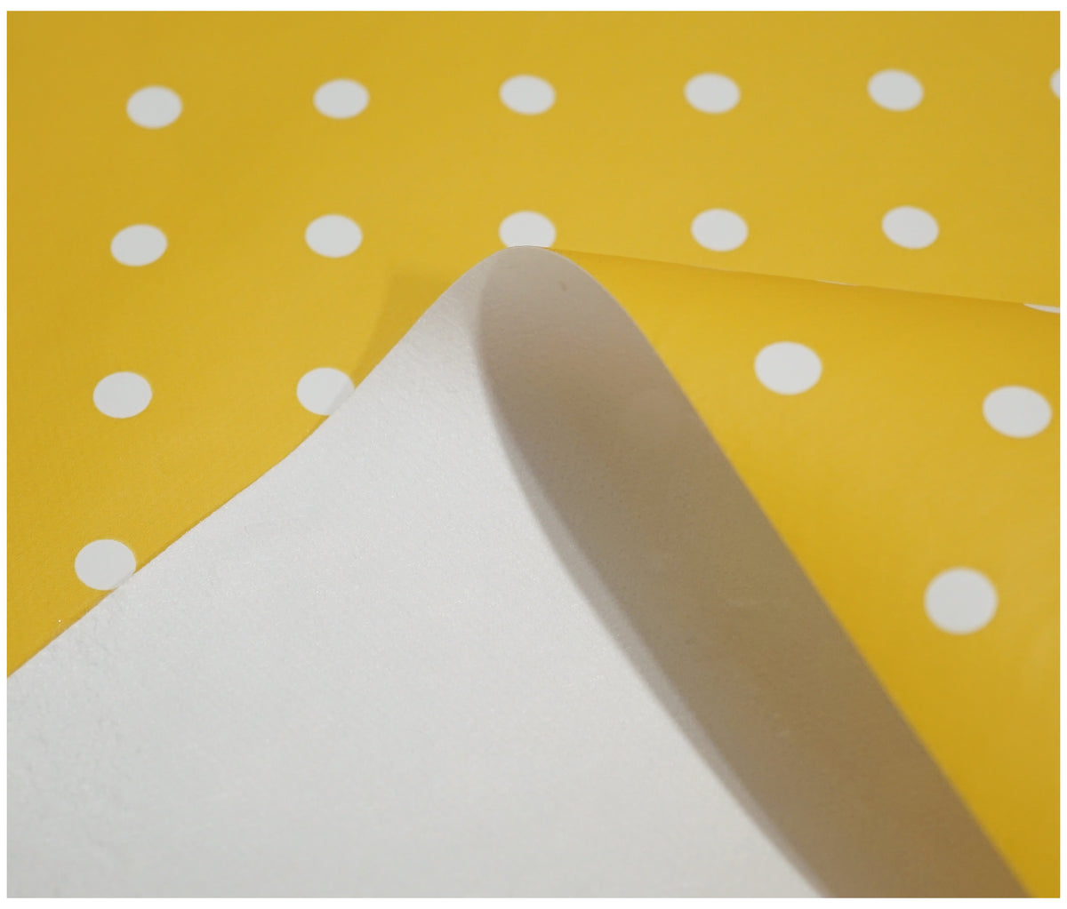 Ochre Small Spots Tablecloth - The Fabric Trade