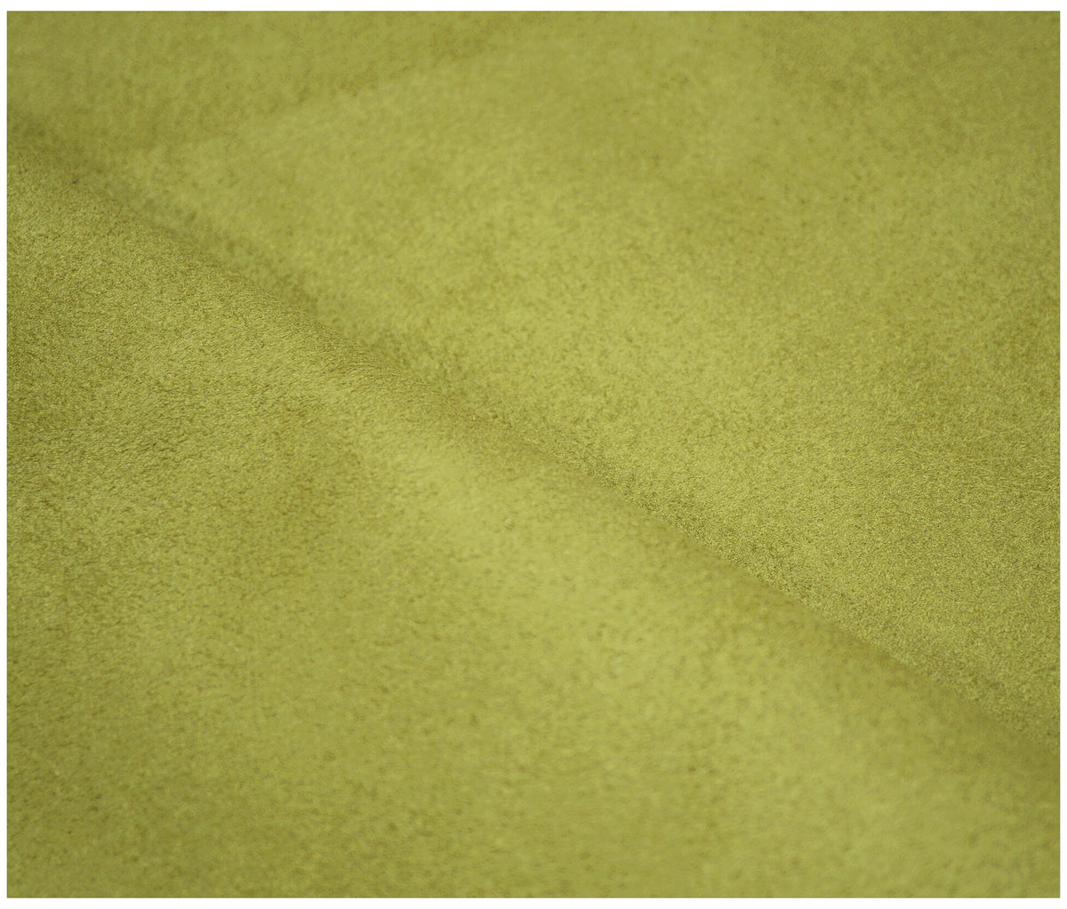 Olive Faux Suede - The Fabric Trade