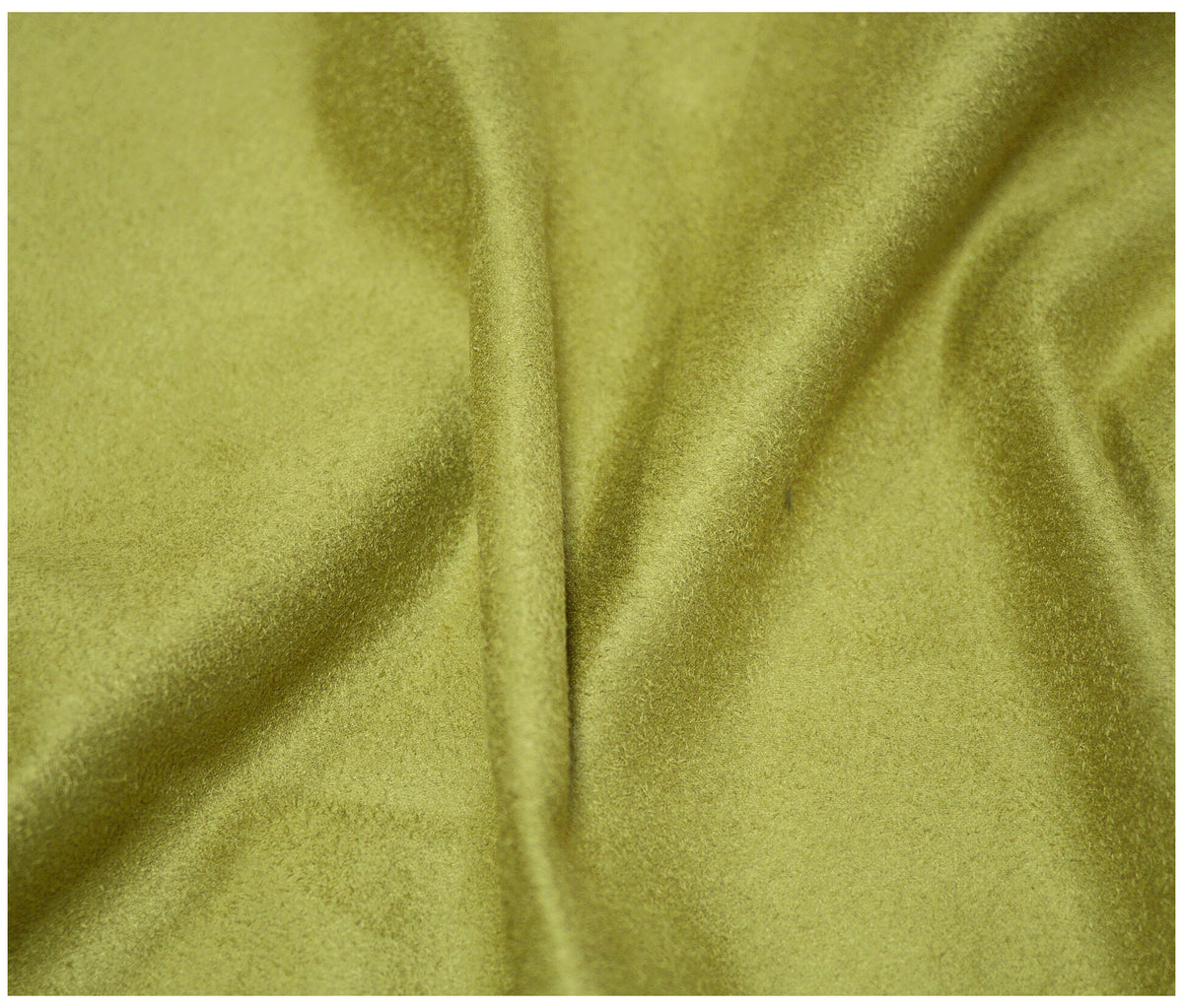 Olive Faux Suede - The Fabric Trade