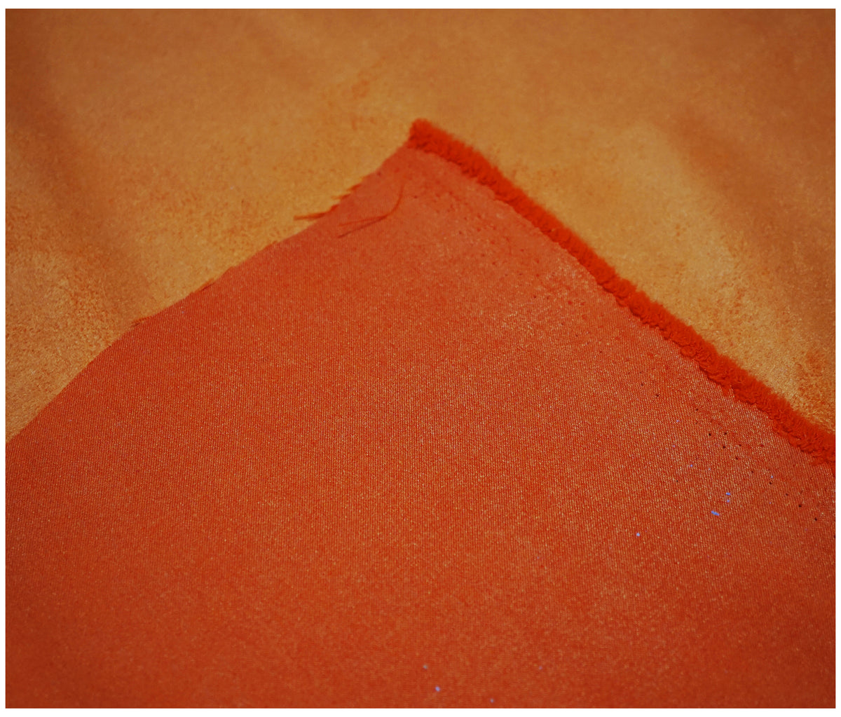 Orange Faux Suede - The Fabric Trade