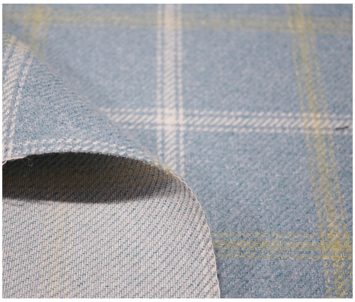 Parisian Blue Lewis Tartan - The Fabric Trade