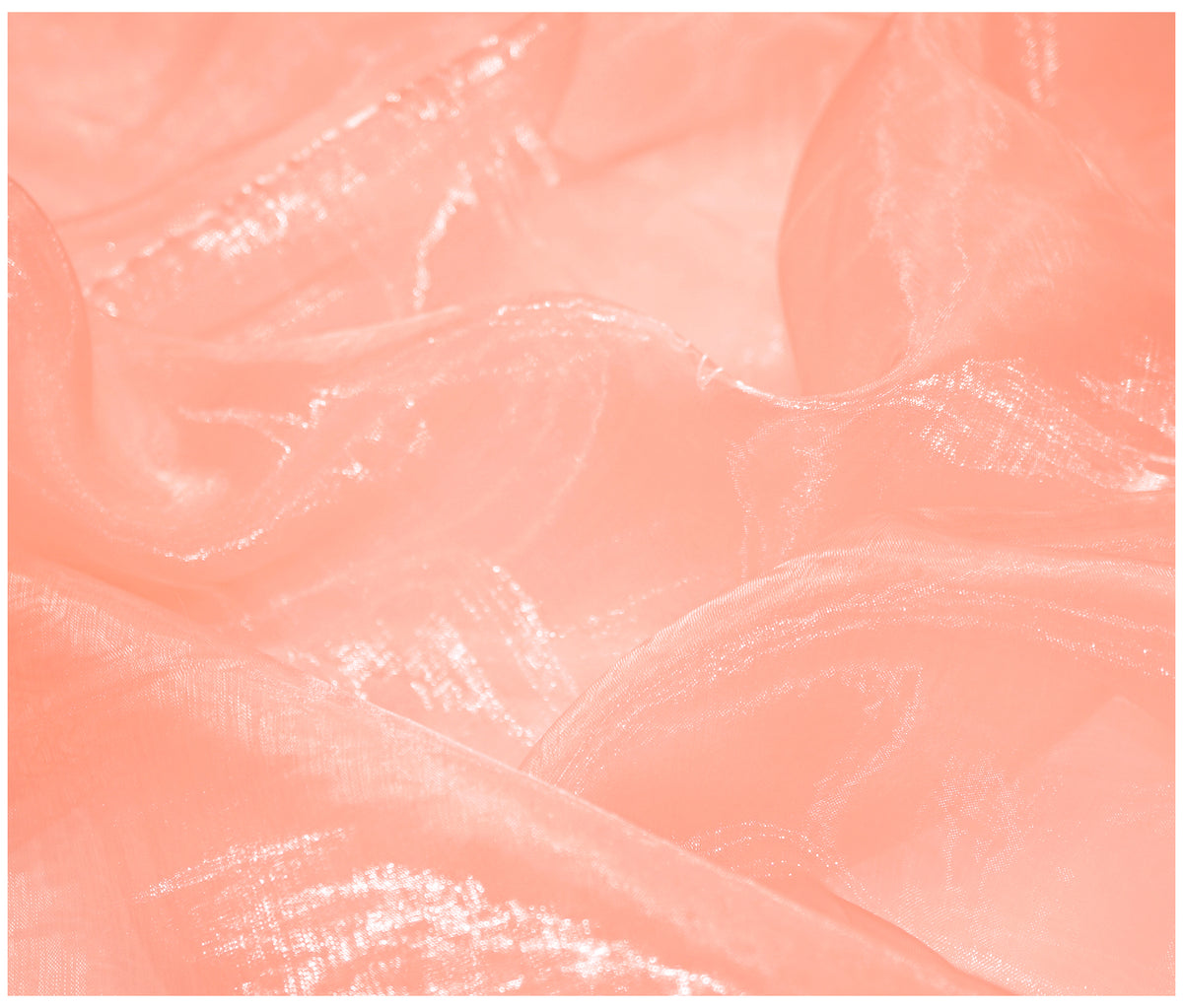 Peach Organza - The Fabric Trade