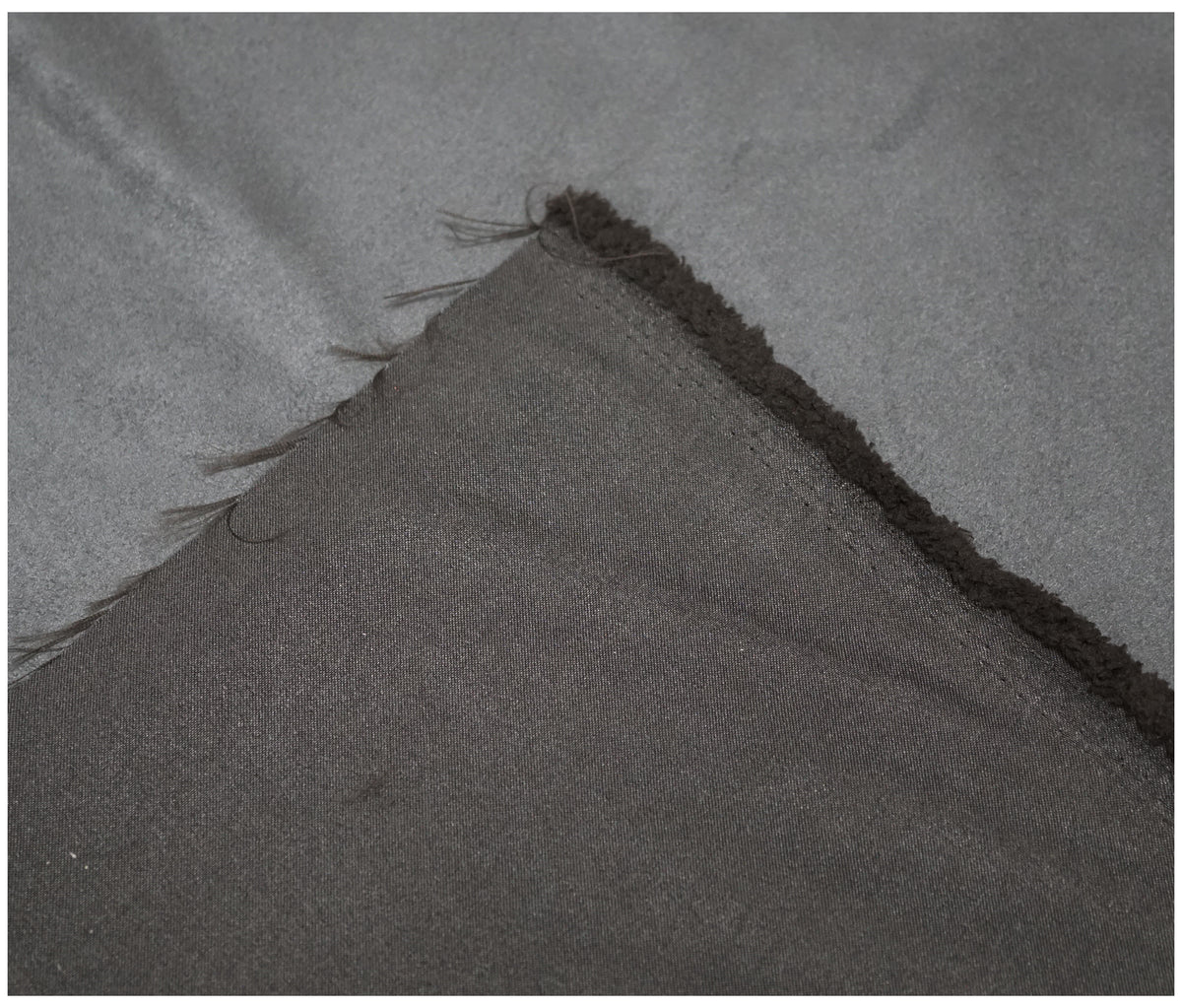 Pewter Faux Suede - The Fabric Trade