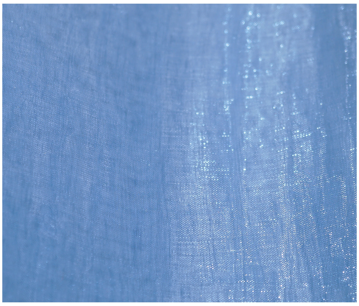 Powder Blue Organza - The Fabric Trade