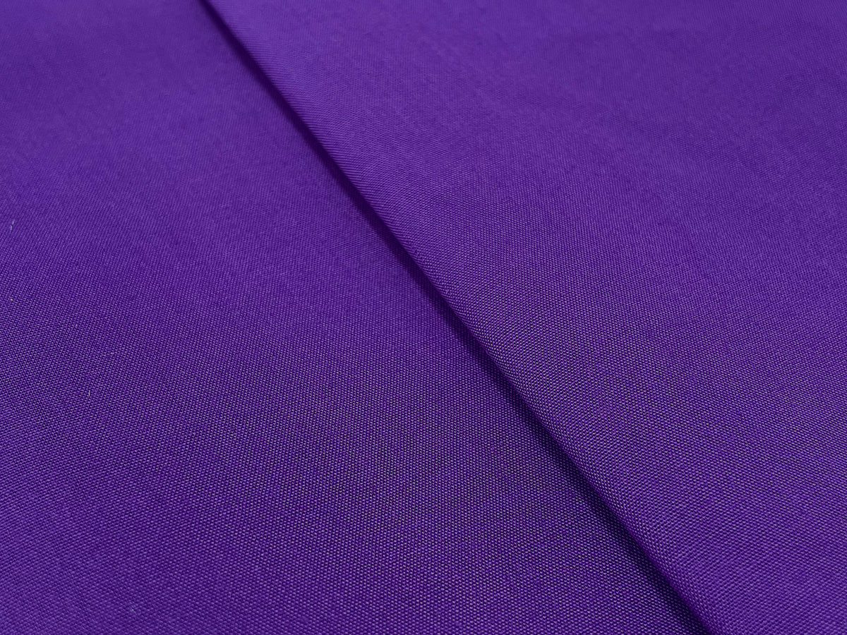 Purple Plain Polycotton - The Fabric Trade