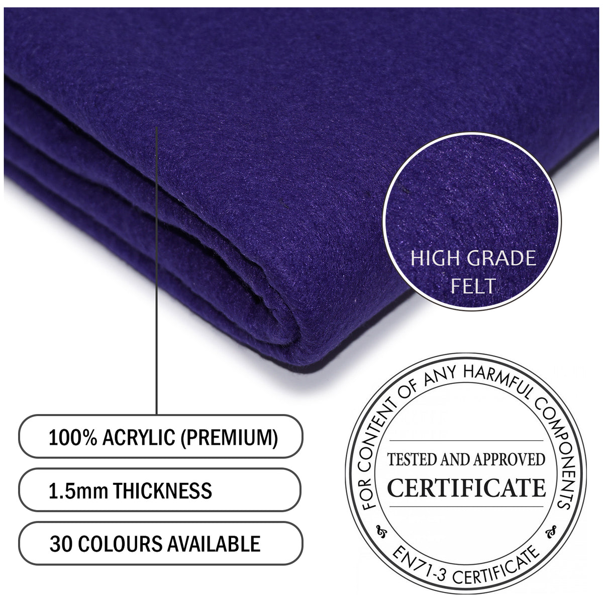 Purple Felt - The Fabric Trade