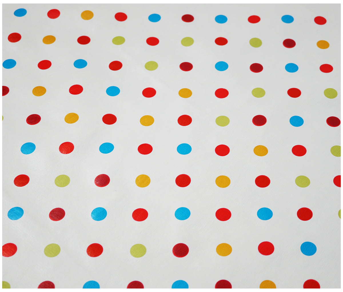 Rainbow Spots Tablecloth - The Fabric Trade