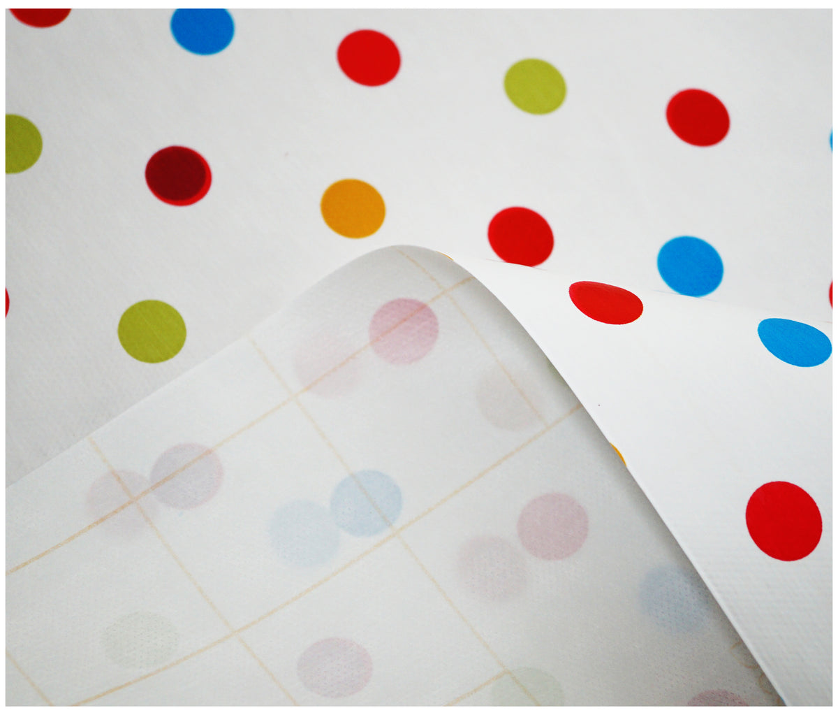 Rainbow Spots Tablecloth - The Fabric Trade