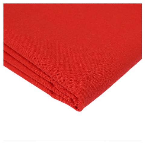 Red 100% Plain Cotton - The Fabric Trade