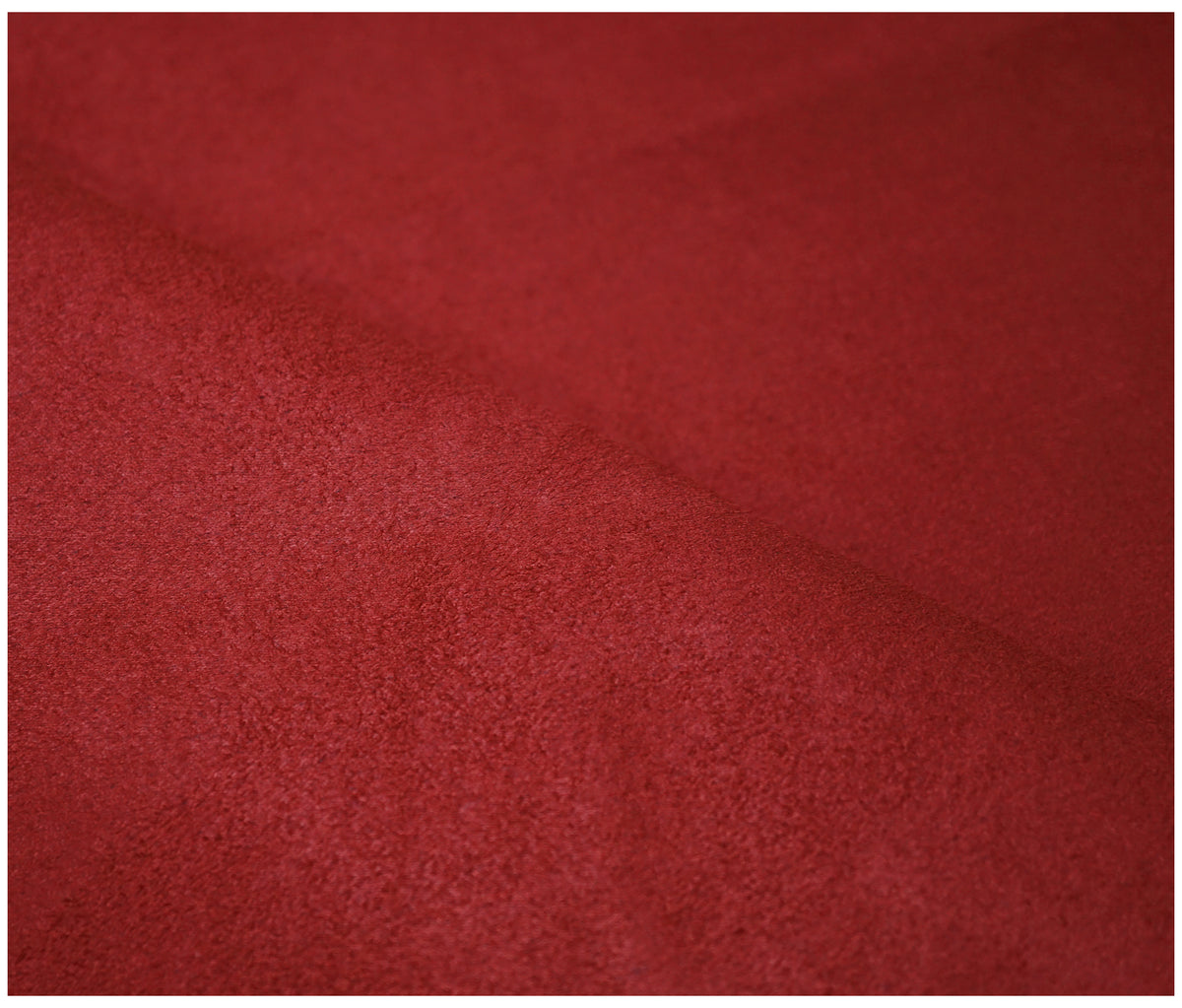 Red Faux Suede - The Fabric Trade