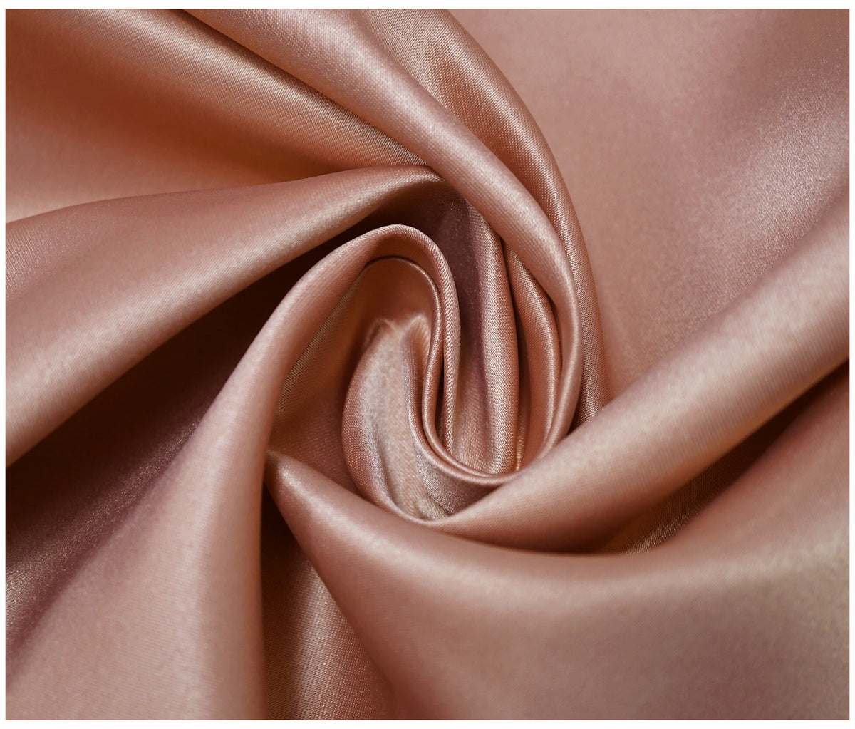 Rose Gold Duchess Satin - The Fabric Trade