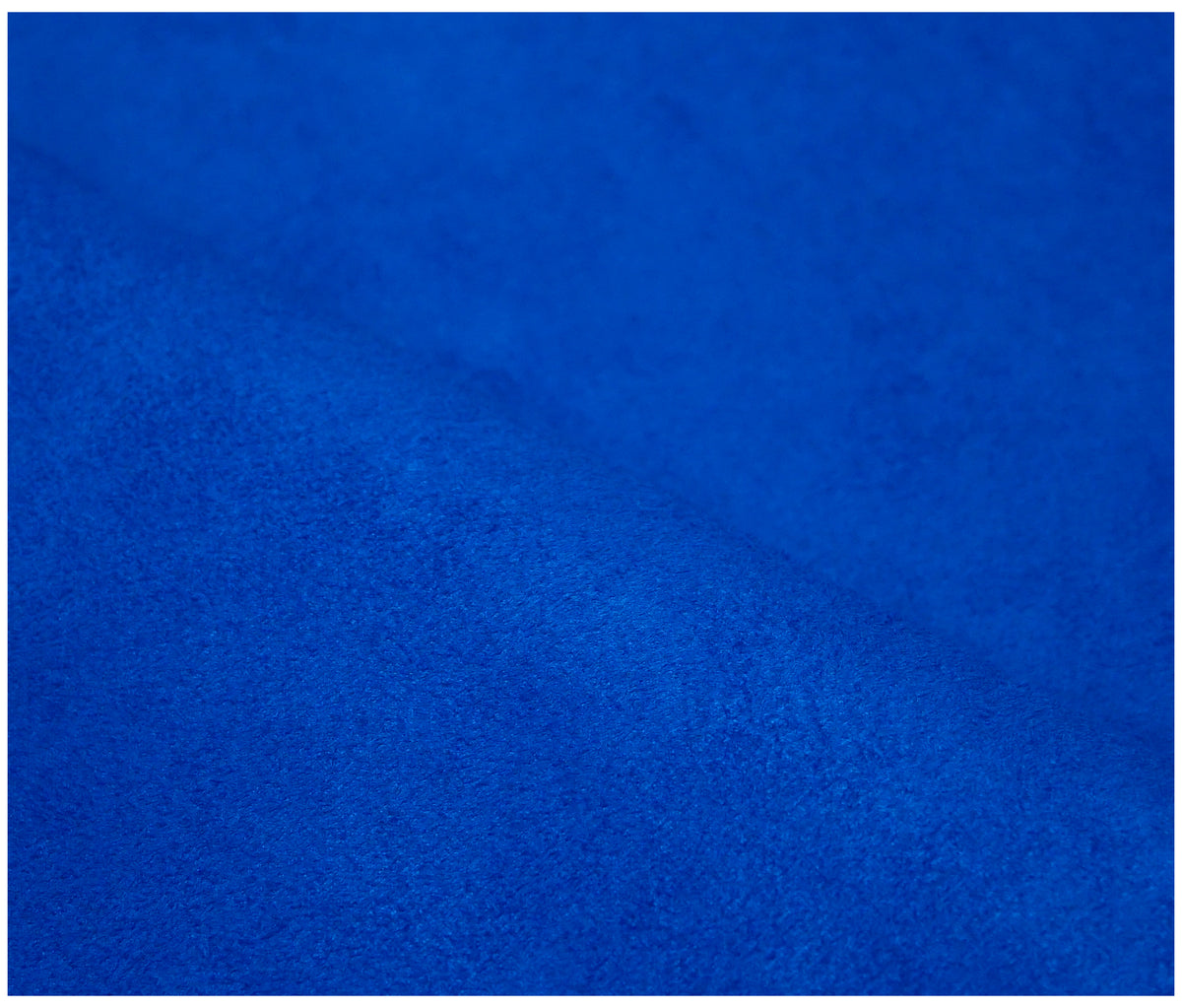 Royal Blue Faux Suede - The Fabric Trade