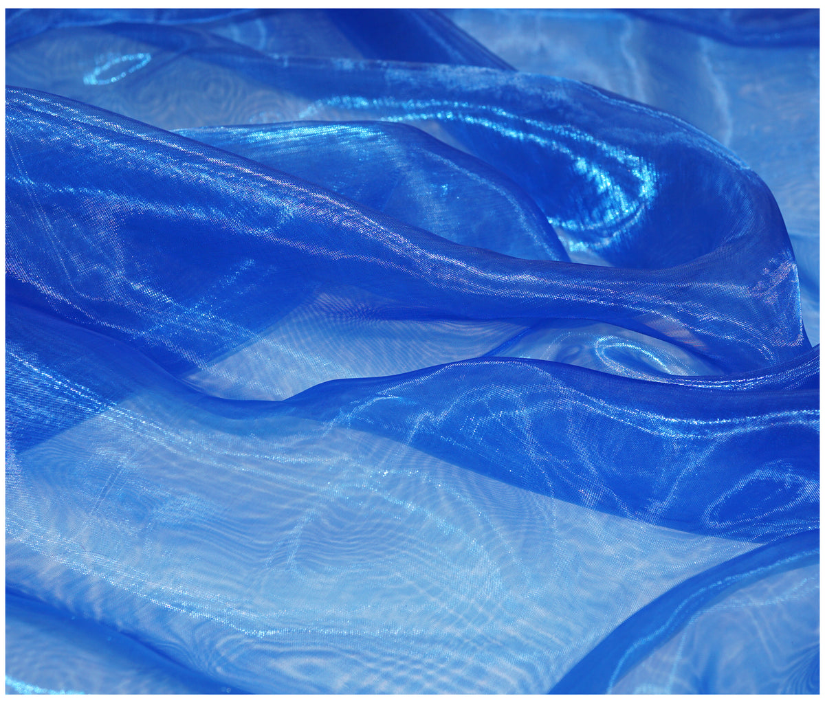 Royal Blue Organza - The Fabric Trade