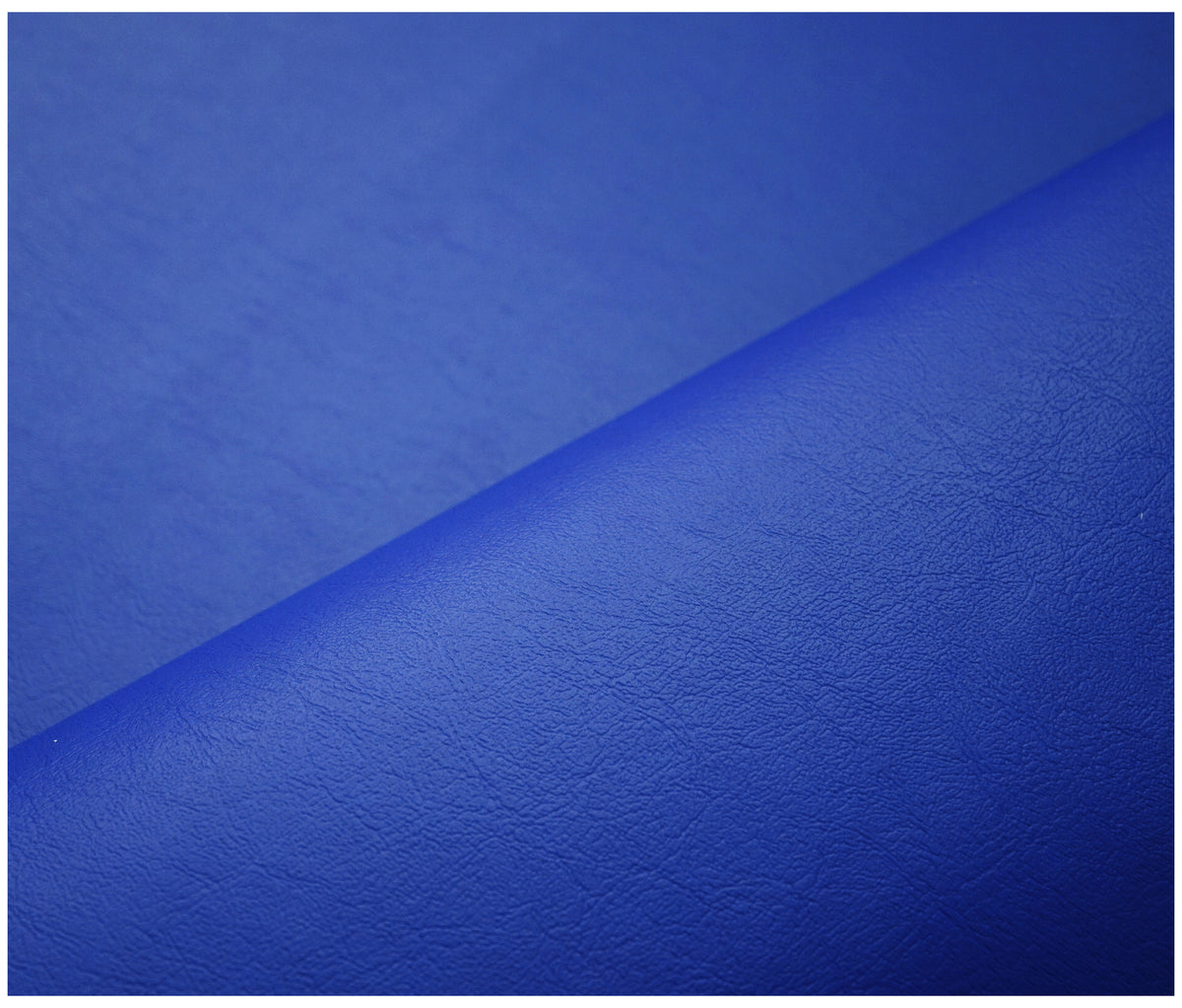 Royal Blue Smooth Faux Leather - The Fabric Trade