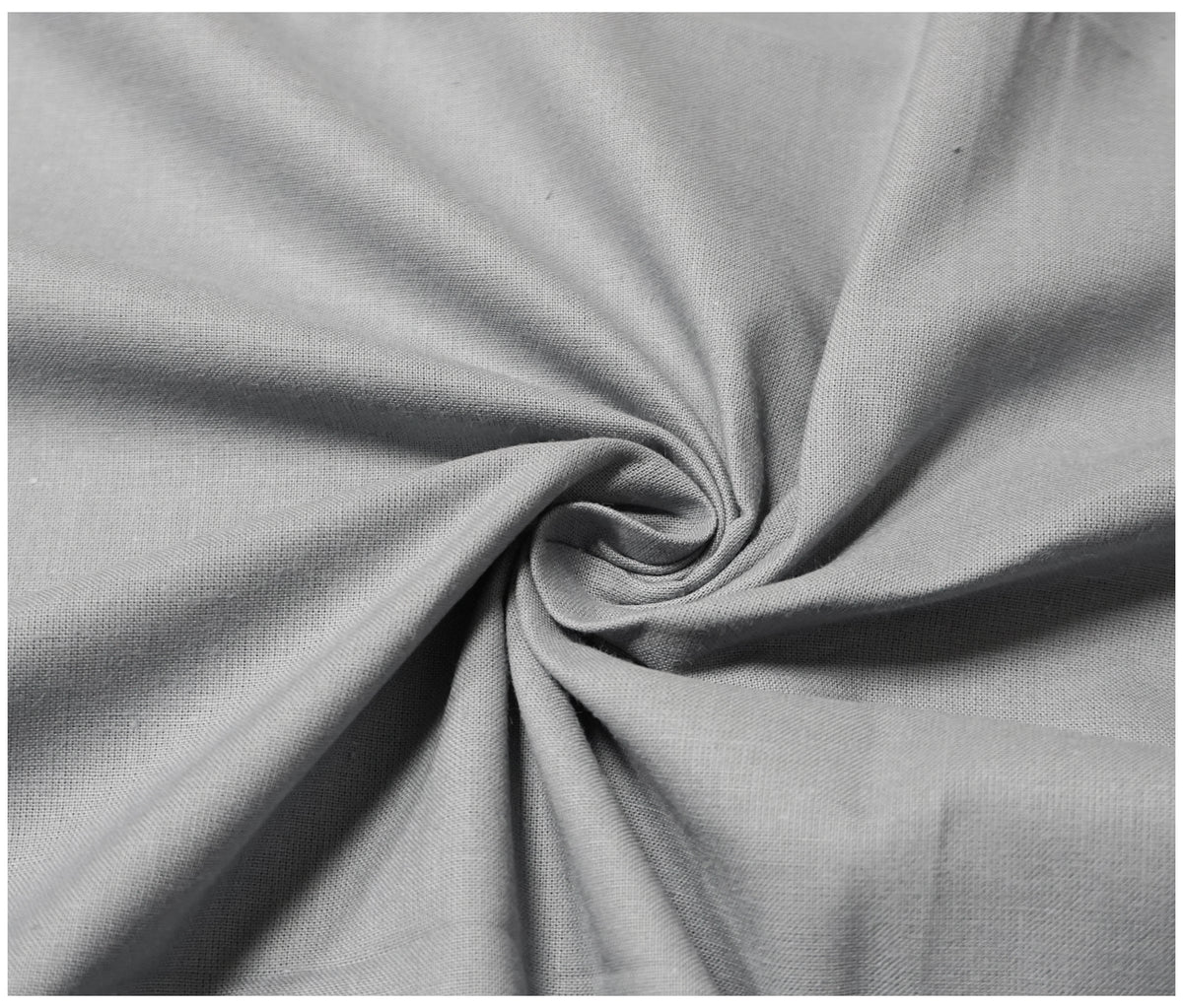 Silver 100% Plain Cotton - The Fabric Trade