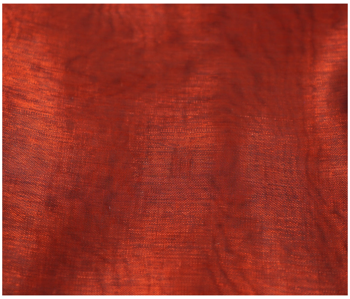 Smoky Red TT Organza - The Fabric Trade