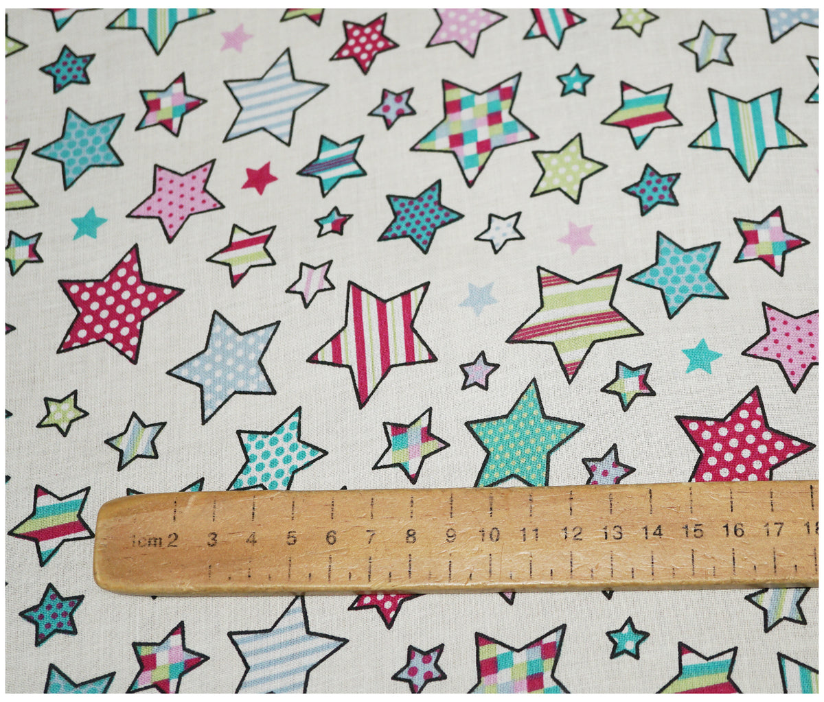 Stars Candy Lifestyle Printed 100% Cotton - The Fabric Trade