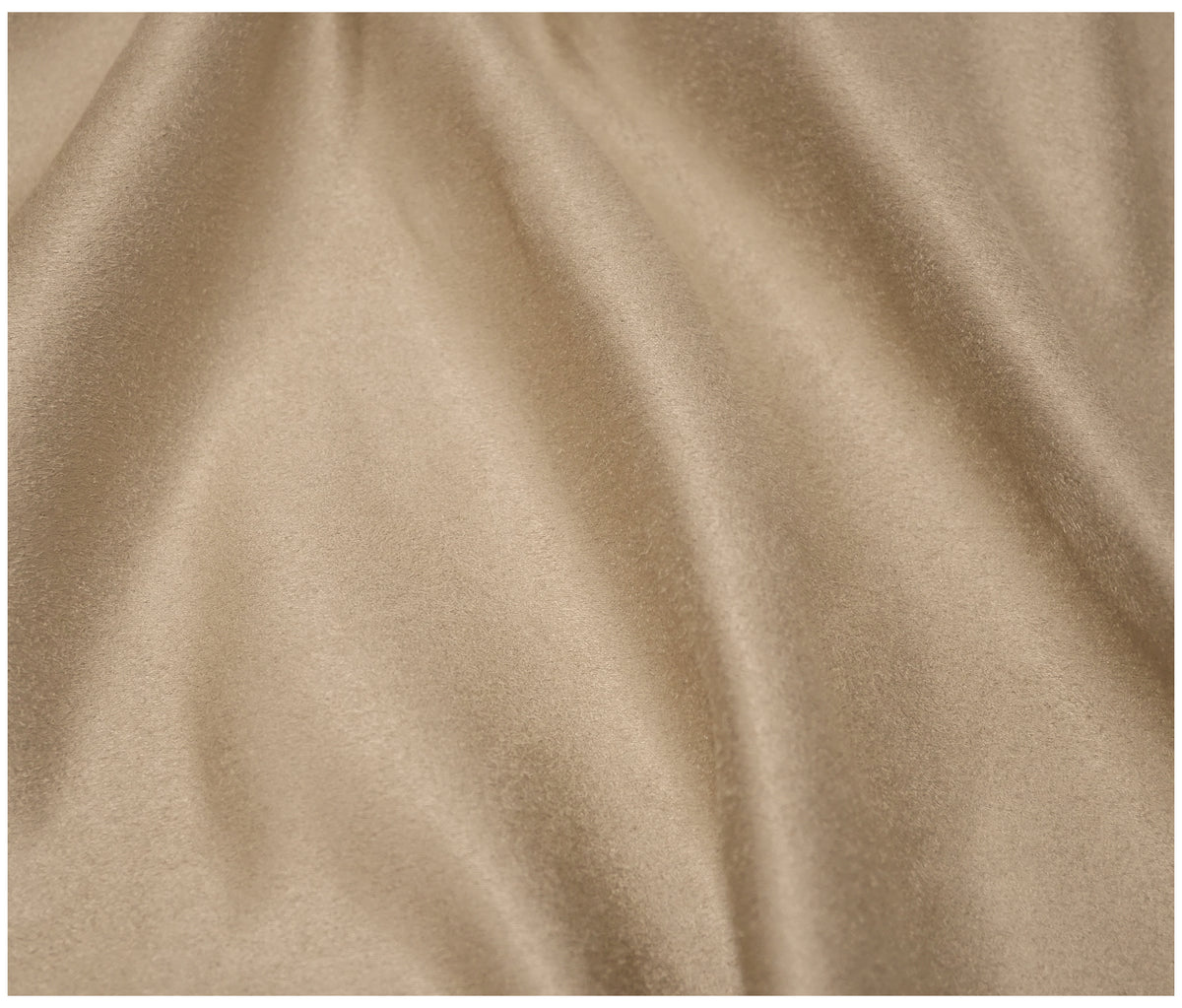 Stone Faux Suede - The Fabric Trade