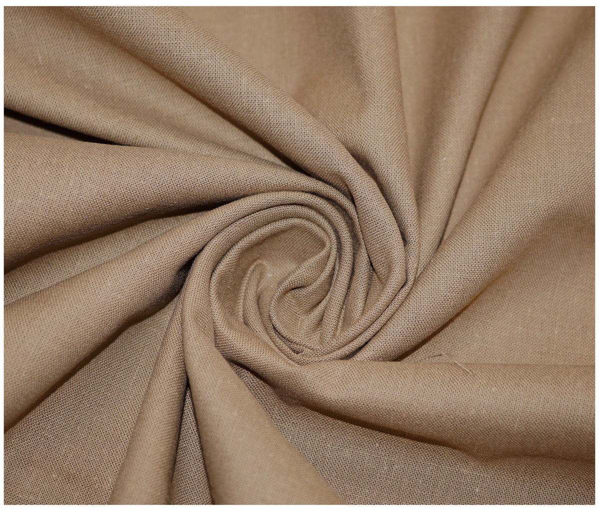 Taupe 100% Plain Cotton - The Fabric Trade