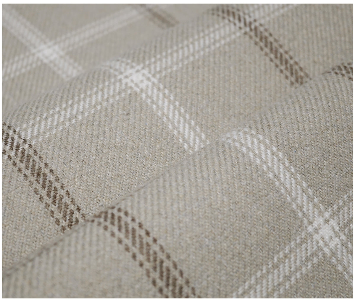 Taupe Lewis Tartan - The Fabric Trade