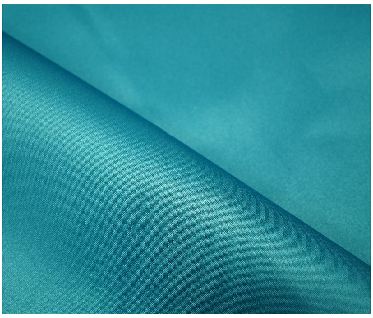 Teal Duchess Satin - The Fabric Trade