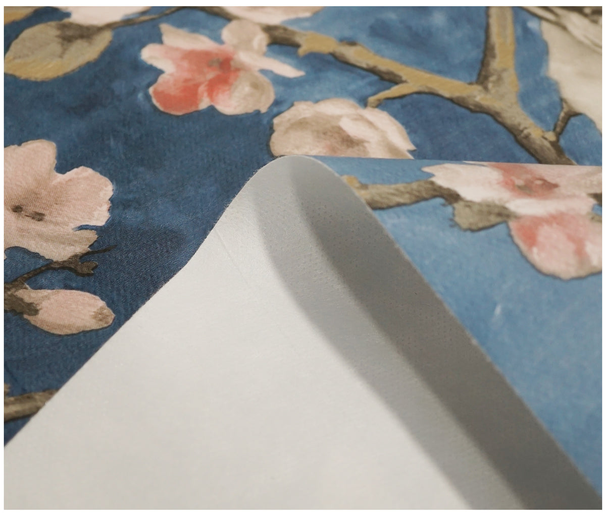 Teal Blossom Birds Tablecloth - The Fabric Trade