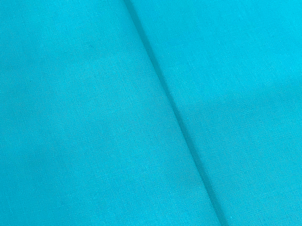 Turquoise Plain Polycotton - The Fabric Trade