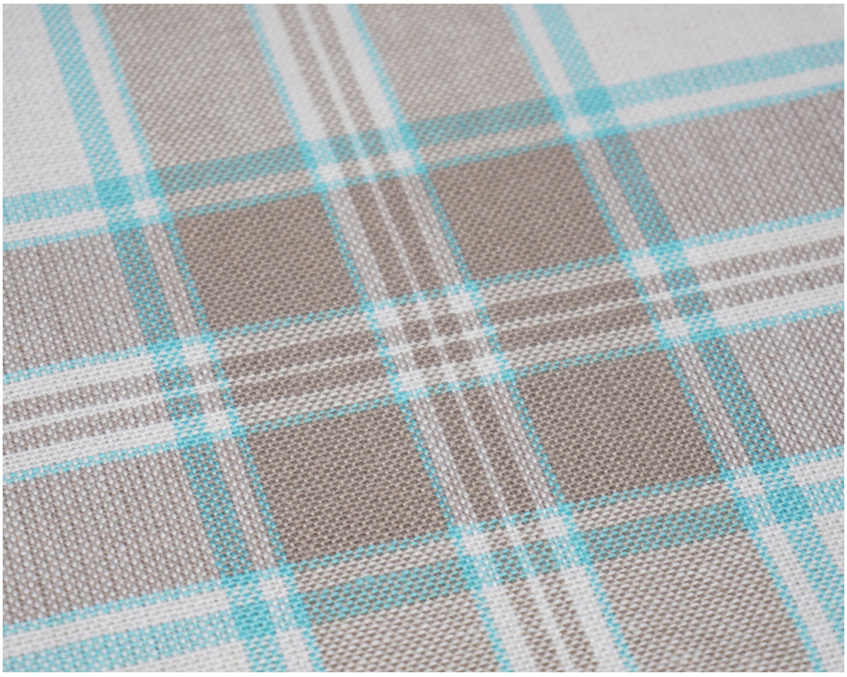 Turquoise Standard Tartan - The Fabric Trade