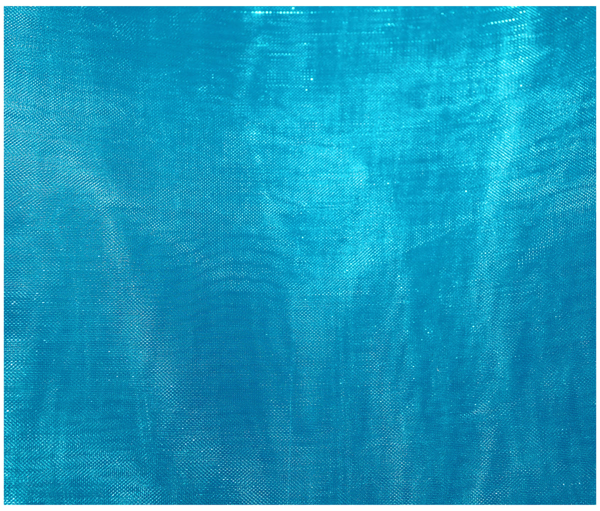 Turquoise Organza - The Fabric Trade