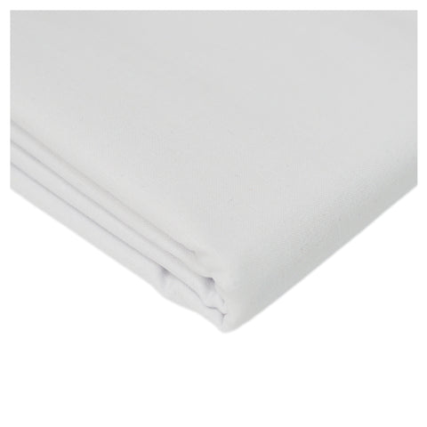 White 100% Plain Cotton - The Fabric Trade