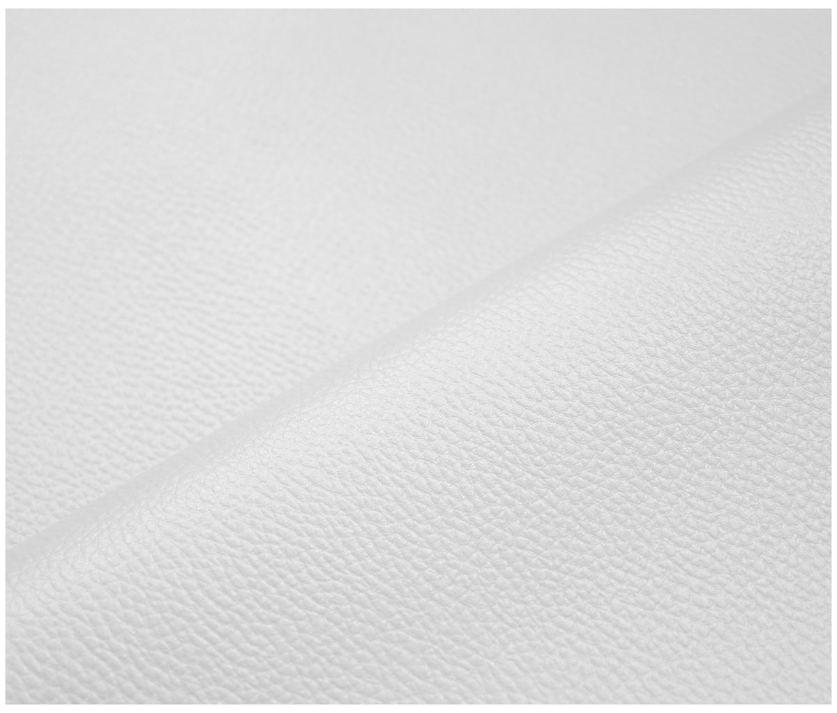 White Grained Faux Leather - The Fabric Trade