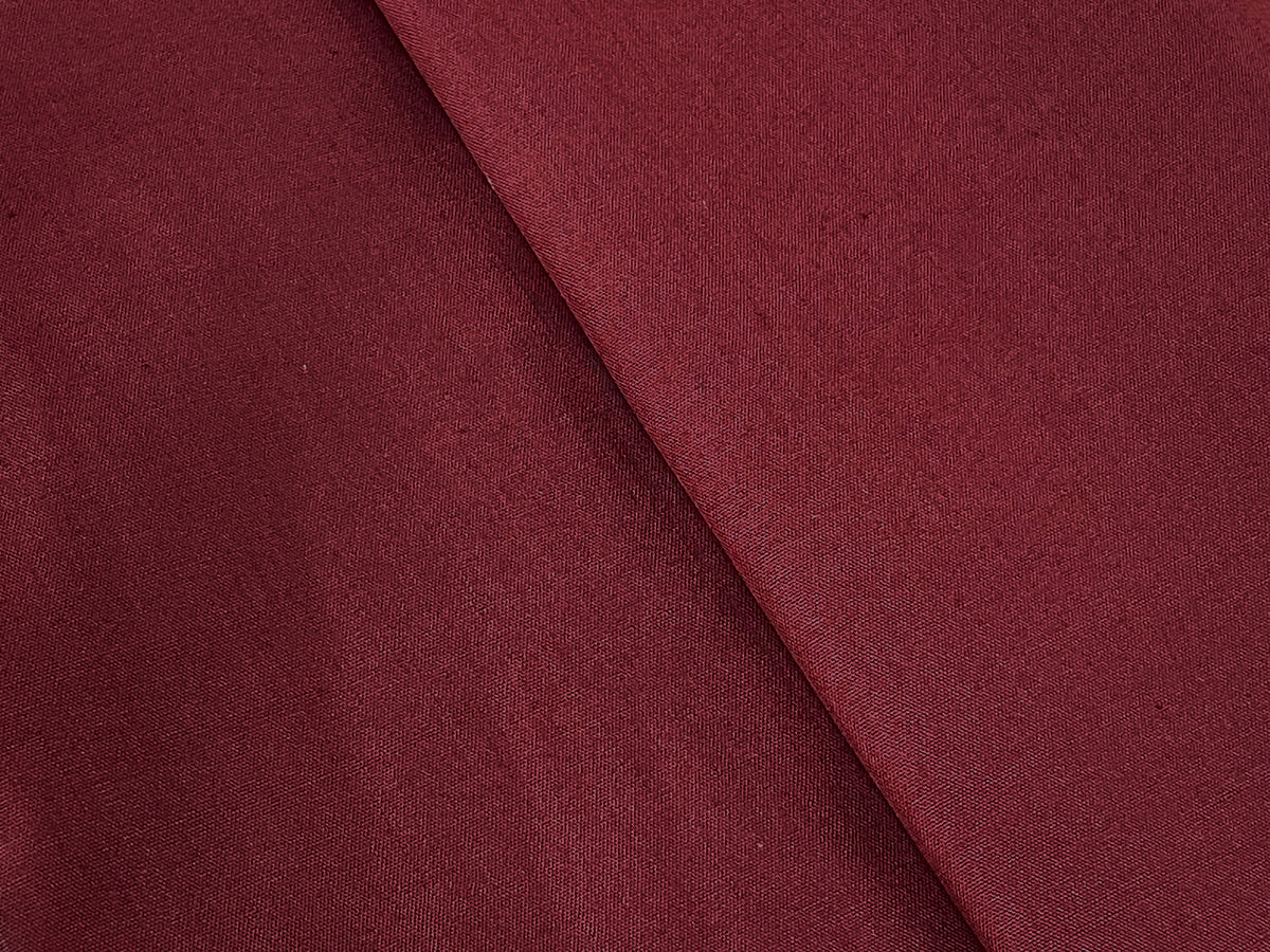 Wine Plain Polycotton - The Fabric Trade