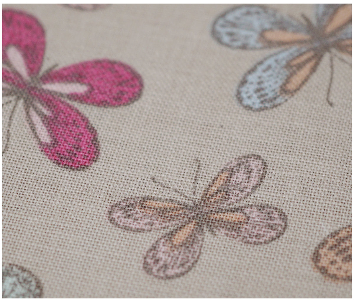 Woodlands Butterflies Taupe Lifestyle Printed 100% Cotton - The Fabric Trade