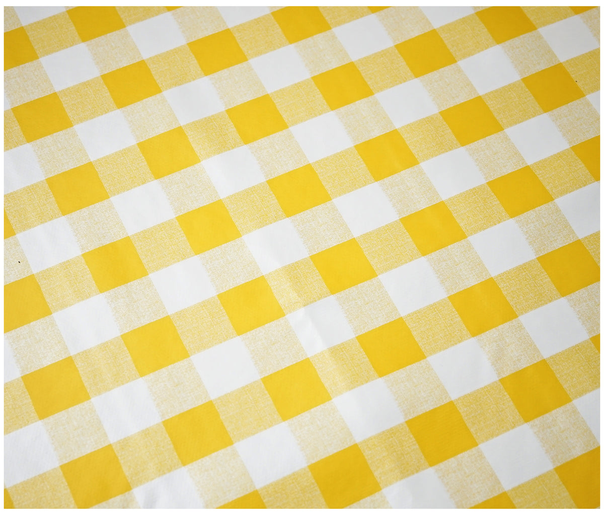 Yellow Gingham Tablecloth - The Fabric Trade