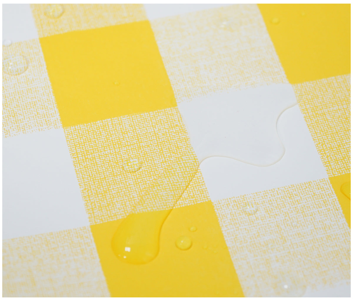 Yellow Gingham Tablecloth - The Fabric Trade