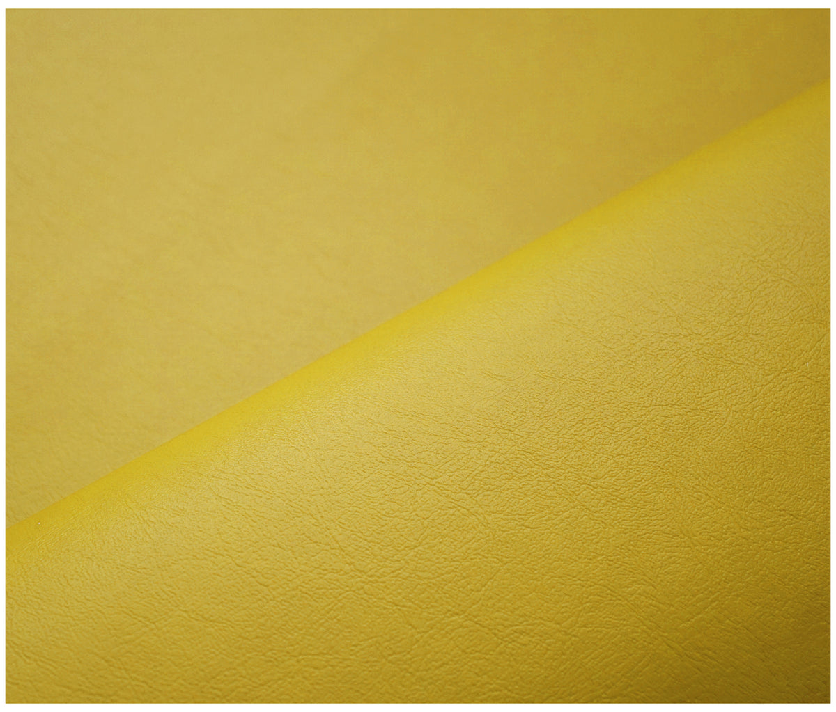 Yellow Smooth Faux Leather - The Fabric Trade